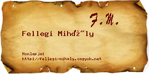 Fellegi Mihály névjegykártya